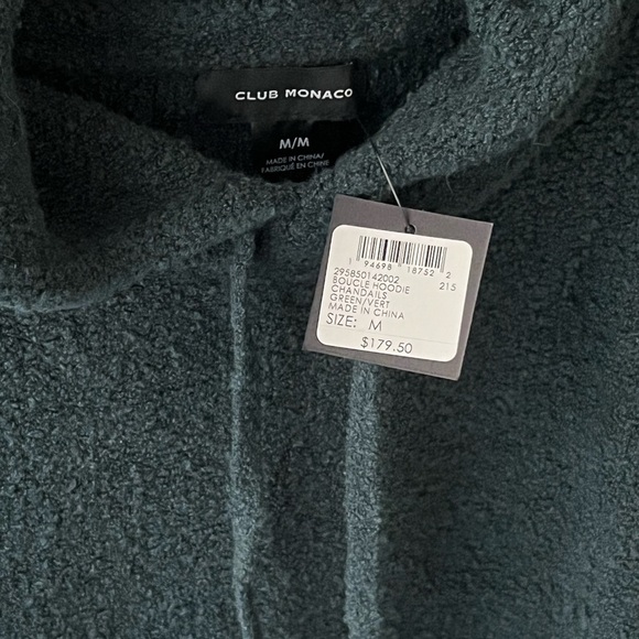 NWT Club Monaco Bouclé Hoodie - Picture 7 of 8